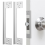 2 Pcs Door Latch Guard Plate Outswing Angle Protector Cover Shield L Shaped Security 7Inch 3