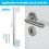 2 Pcs Door Latch Guard Plate Outswing Angle Protector Cover Shield L Shaped Security 11Inch 6