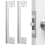 2 Pcs Door Latch Guard Plate Outswing Angle Protector Cover Shield L Shaped Security 11Inch 3
