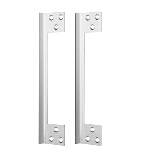 2 Pcs Door Latch Guard Plate Outswing Angle Protector Cover Shield L Shaped Security 11Inch 1