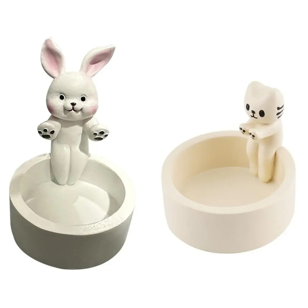 Pezzi Portacandele A Forma Di Cartone Animato Portacandele Votivi Per Candelieri Da Tavolo Candela Carina, C