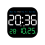 Digital Wall Clocks Temperature Date Week Dispaly Electronic Table Clock 12/24H Wall-Mounted LED Alarm Remote,A 1
