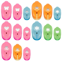 15 Pcs Craft Hole Punch Shapes Handmade Scrapbook Paper Punches Shape Cutters for Mixed Puncher
