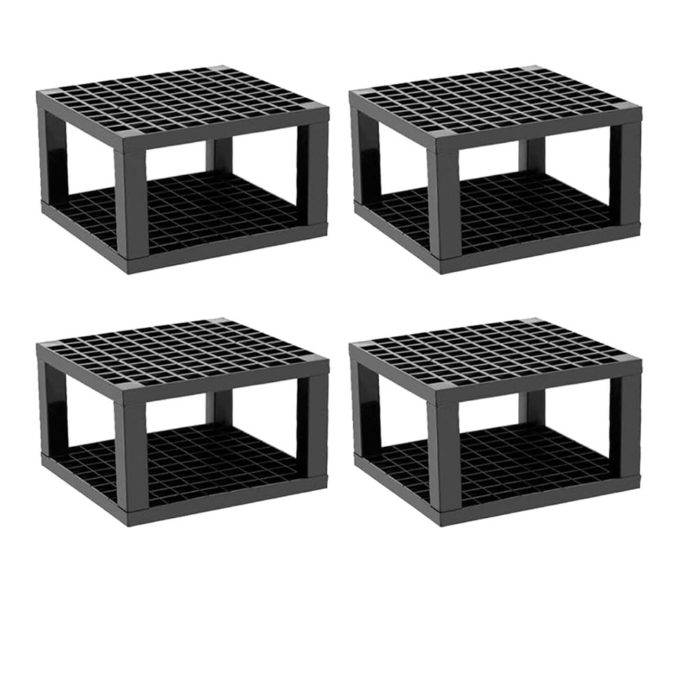 96 Hole Plastic Pencil & Brush Holder, 4 Pack Desk Stand Organizer Storage for Pens, Brushes, Colored Pencils-image-OPC-PGJ88TV-NEW
