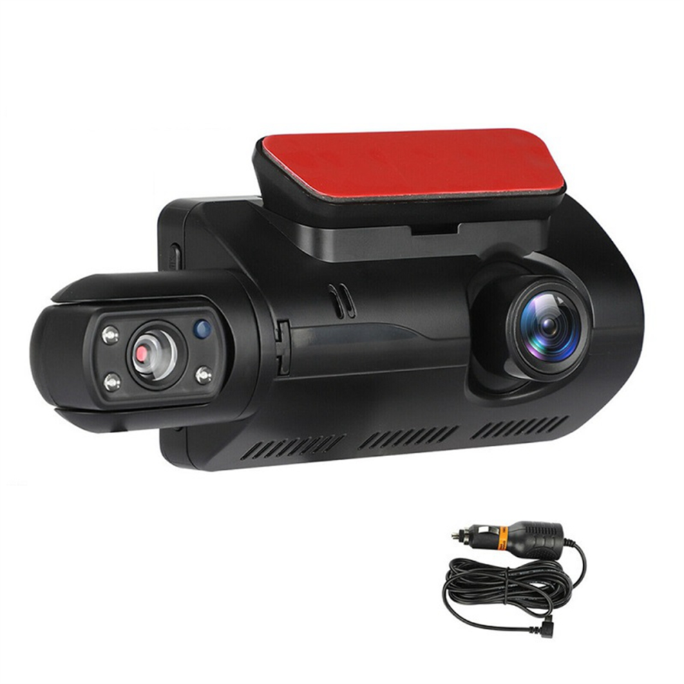 Dual Dash Cam Front And Inside 1440P+1080P Car Box Camera 3 Inch Ips Recorder Night Vision Black 4853931677171
