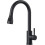 Kitchen Sink Taps Mixer with Pull Out Spray, Swivel Single Handle High Arc Pull Down Stainless Steel Kitchen Faucet, Matte Black 1