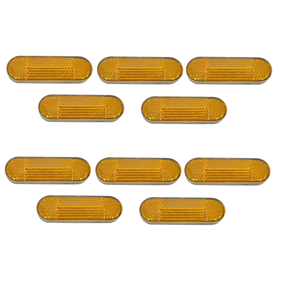 10 Pezzi Riflettore Per Tubo Anteriore Di Sicurezza Riflettente Per Scooter Elettrico Protezione Notturna Guscio Di Avvertimento Parti