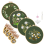 4 Sets Hand Embroidery Kit for Beginners Adults , Includes Flower, Hoop, Color Threads, Tools 10