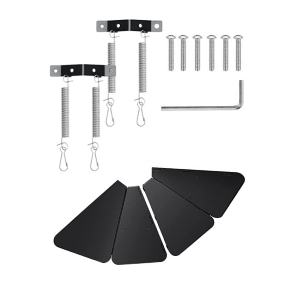 Squirrel Proof Bird Feeder Baffle Guard Flapper with Anti-Theft Rotation Hanging Combo