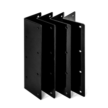 Juego de 4 soportes de esquina para bancales elevados de jardín con tornillos para madera para jardineras de 50 a 60 cm.