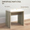Homcom HOMCOM Dressing Table with Mirror and Stool, Makeup Desk for Bedroom 6