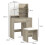 Homcom HOMCOM Dressing Table with Mirror and Stool, Makeup Desk for Bedroom 2
