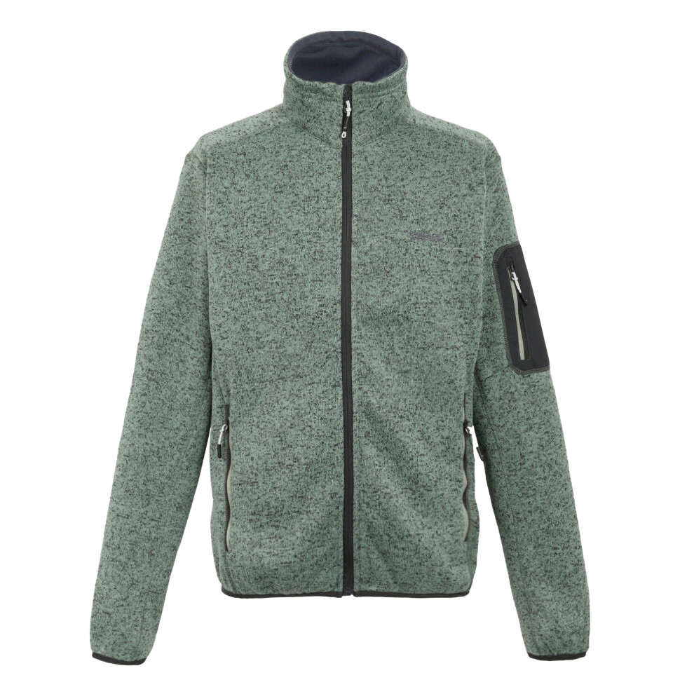 (L, Glacier) Regatta Mens Newhill Marl Full Zip Fleece Jacket