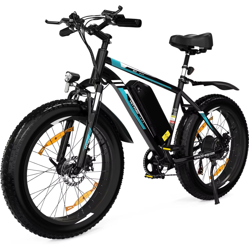 HITWAY Electric Bike E Mountain Bike, 26 * 4.0 Electric Bicycle Commut