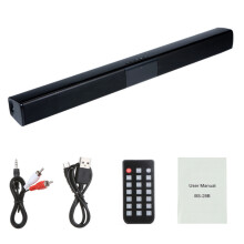 BS-28B Bluetooth Speaker, Wireless Card Strip Speaker, Stereo, Speaker for TV, Black, 550mm