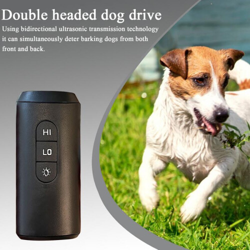 Anti Barking Control Device Double Sensor Stop Barking Dog Devices Portable Rechargeable Ultrasonic Training Tool LED Flashlight 1