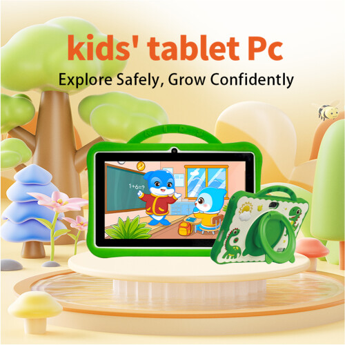 7inch Kids Tablet Pc, 2GB+32GB Android Tablet 3000Ah, Green 2