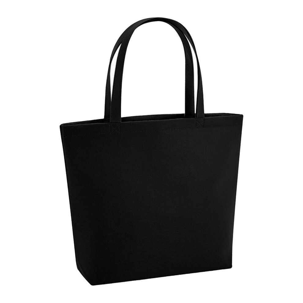 New Bagbase (One ) Felt Shopper Black 49Cm