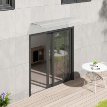 Garden Sanctuary 33CM Depth PET Frosted Rain Shelter Awning Canopy