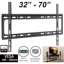 TV Wall Mount Bracket Slim Fixed For 32 37 40 42 49 50 55 60 65 70" Inch Plasma LCD