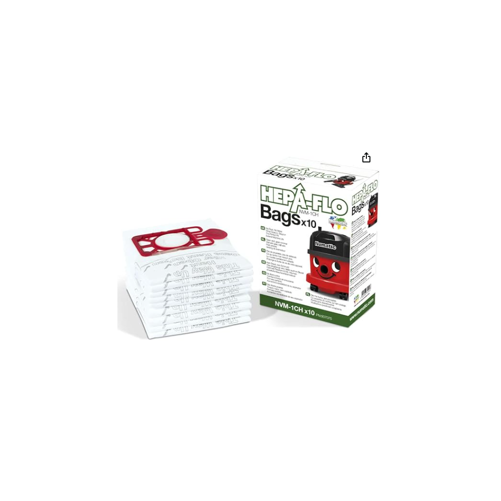 Numatic Numatic Henry Cleaner Bags - 1 Box (Pack of 10), White