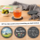 Stone Coaster 10cm Round Glass with Practical Stand Suitable for Drinks, Mugs, Bars, Glasses 5