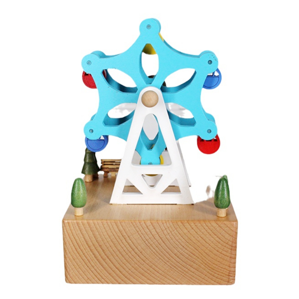 Carillon A Forma Di Ruota Colorata In Legno - Un Regalo Personalizzato Per Tua Figlia, Nipote Compleanni Perfetti