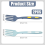 Silicone Cooking Forks, Multifunctional Fork Spaghetti Heat Resistant Nonstick Blending for Kitchen 3