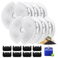 8PCS Katze Wasser Brunnen Filter für Ultra Silent 67oz/2L mit Pre-Filter Schwämme Pet
