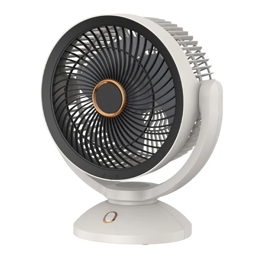 Ventilatore Elettrico Usb Per La Circolazione Dell'aria, Non Ricaricabile, Da Tavolo, Portatile, Da Parete, Con Rotazione A 360 Gradi E Luce