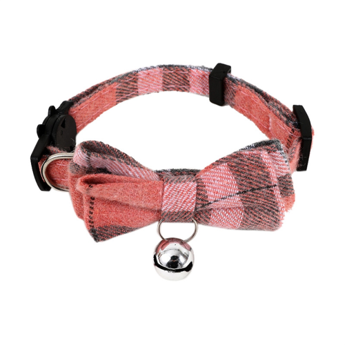 E-Cute κολάρο γάτας Small Puppy Dog Collars Bow Kitten Bowknot κολιέ με κουδούνι για 1