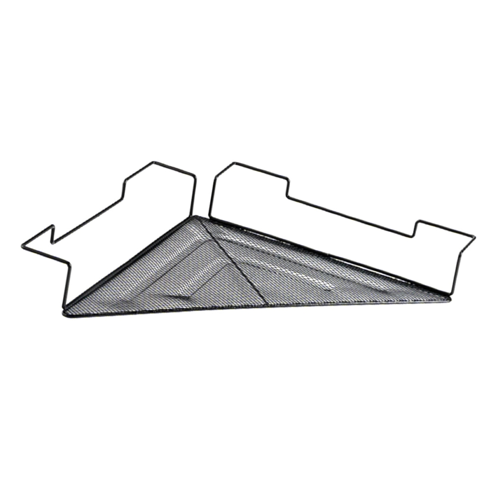 Étagère de bureau, étagère de rangement d'angle en fil métallique pour articles divers, étagère en maille peu encombrante pour dortoir