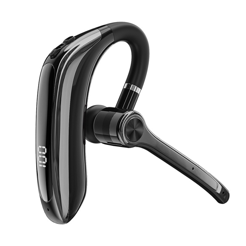 Wireless Headphones With Dual Microphone Bluetooth Earphone Enc Noise Cancelling Headset For Business Driving Black 4853931693669