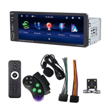 6.9 Inch Wireless Carplay Car Stereo Single Din Touchscreen Radio, Android Auto Bluetooth Mirror Link FM Mic SWC