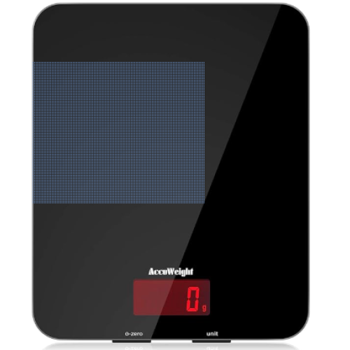 ACCUWEIGHT 201 Digital Kitchen Scales with Tempered