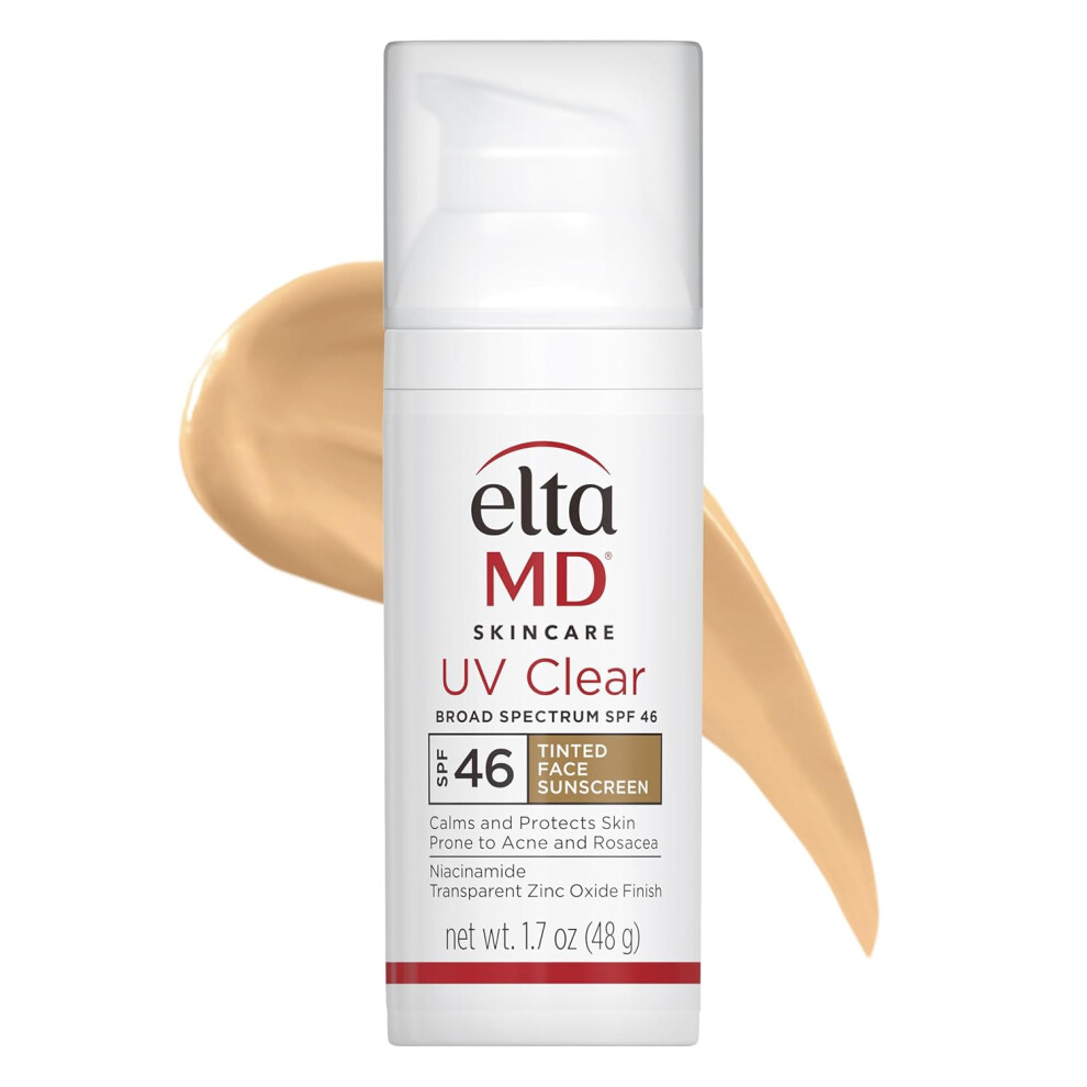 EltaMD UV Clear Broad-Spectrum SPF 46 Tinted Facial Sunscreen New 48g