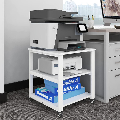 Puncia 3 Tier Laser Printer Stand With Storage 50x50x57 5cm