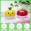 Rotary Tool Egg Cooker Timer Novelty Kitchen Vegetable Animal Cooking Digital Cupcake Red 3