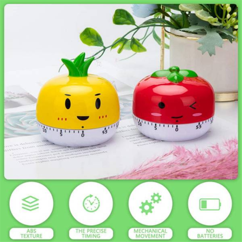 Rotary Tool Egg Cooker Timer Novelty Kitchen Vegetable Animal Cooking Digital Cupcake Red 2