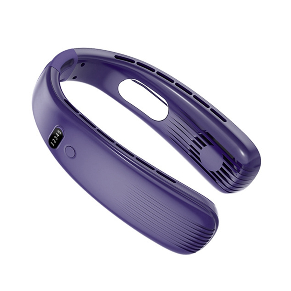 Bladeless Neck Fans,USB Leaf Less Operated Wearable Headphone Design Low Noise Fans for Outdoor Sports As Shown-image-OPC-PGJ9GZT-NEW