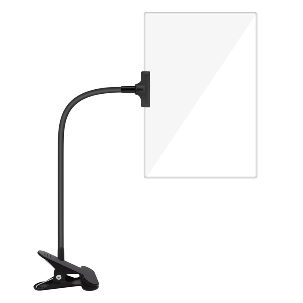 Typecat 5X Magnifying Glass With Clip, 6X3.5 Inch Magnifier Clamp Adjustable Flexible Gooseneck,Clip On