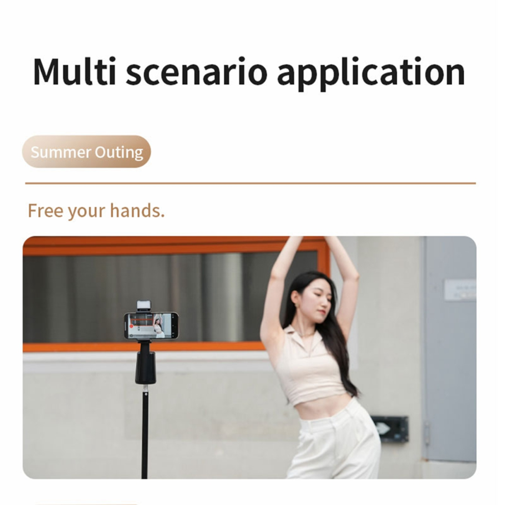 Treppiede Con Rilevamento Automatico Del Viso, Rotazione A 360, Supporto Per Telefono, Supporto Intelligente Per Vlog Live