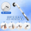 High Speed Rotate Scrubbers with 5 Replaceable Brush Heads,Electric Power Cleaning for Bathroom Floor 7