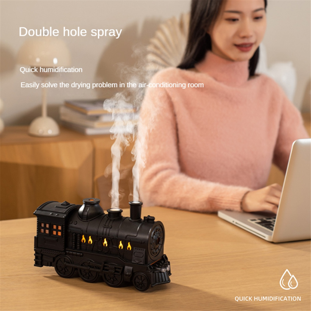 Train Humidifiers Aromatherapy Cool Mist Diffuser Air Oil Retro Diffusers with Remote Control UK Plug-image-OPC-PGJ9MBZ-NEW