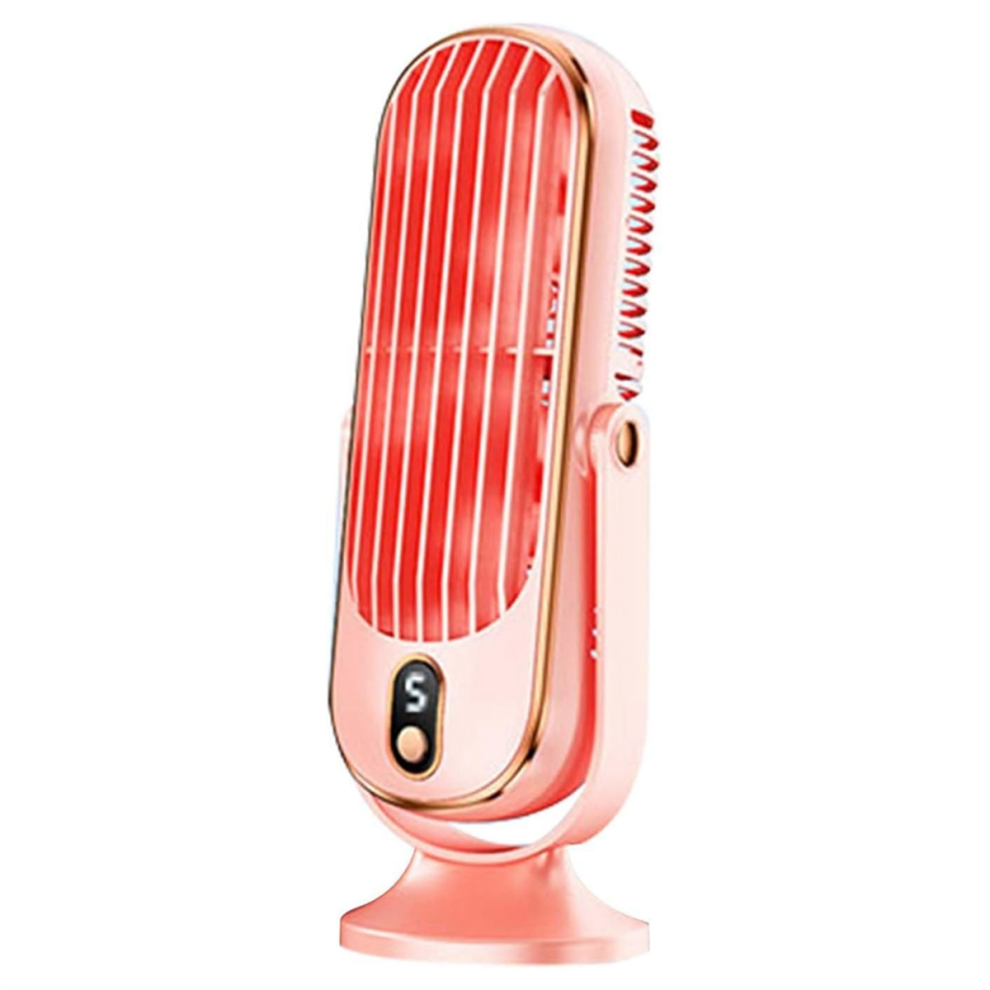 720 Flippable Bladeless Tower Fan, Oscillating Silent Fan with 5 Modes, Energy Efficient for Bedroom Office Pink