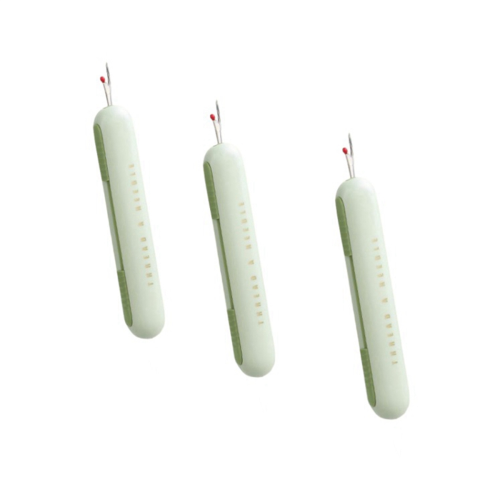 2-In-1 Stretchable Sewing Seam Rippers,Manual Tools,Household Accessories,Needle Work Patterns,Green 1