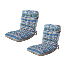 2Pcs Adirondack Rocking Chair Cushions High Back Patio with Ties, Indoor/Outdoor Seat Pads