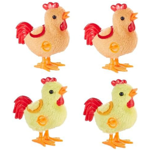 Pack Πασχαλινά βελούδινα παιχνίδια για νήπια, Hopping Rooster 1