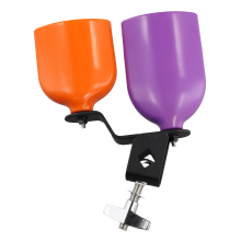Doble cencerro campana música tambor sonido alto bajo golpeador instrumento de percusión pieza accesorios + naranja