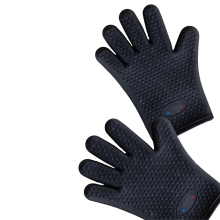 Silikon-Ofenhandschuhe – hitzebeständiger Grill mit Fingern zum Grillen oder Räuchern, leicht zu reinigen